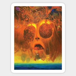 zdzislaw beksinski - Untitled (red Organism) by Zdzisław Beksiński Sticker